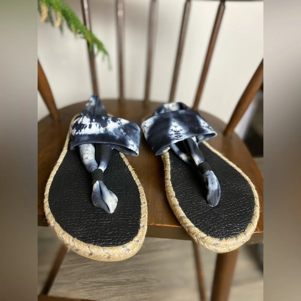 Anthropologie Nalho Espadrille Yoga Mat Sandals Tie Dye Size 9